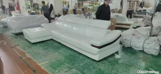 【大厂仿真皮沙发】实木框架，高回弹海绵45密度。全新包装，质量非常好，3.6米右贵妃 - 莆田28生活网 pt.28life.com